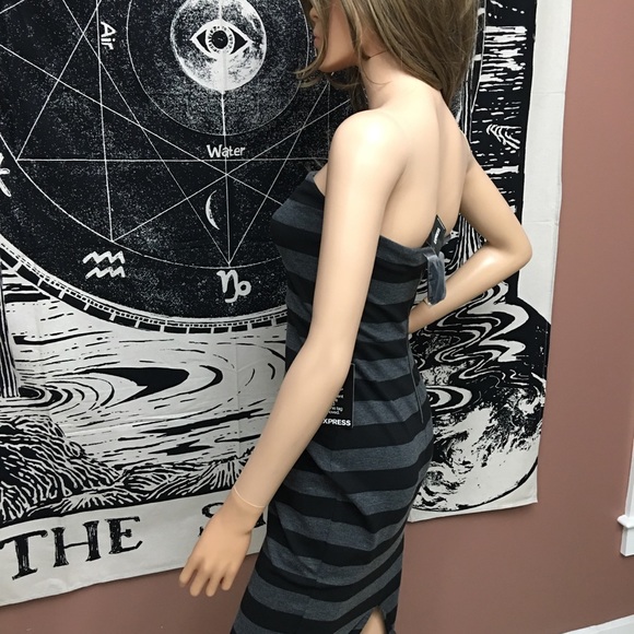 Express Stripe Stretched Knit Tube Dress NWT size2 - Picture 5 of 7